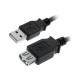 CABLE NC USB 1M A A M-H NEGRO
